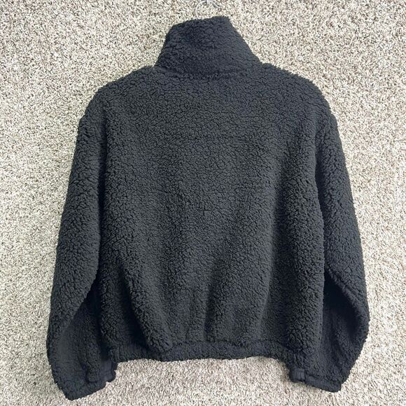 Athleta Sweatshirt Womens XS Black Cloud Fleece 1/2 Neck Zip Pullover Jacket NWT - Picture 5 of 7